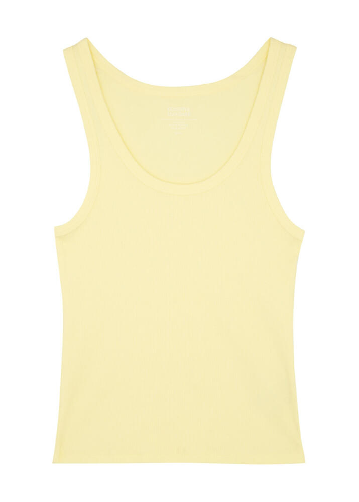 Colorful Standard Ribbed Stretch-cotton Tank - Yellow Cover