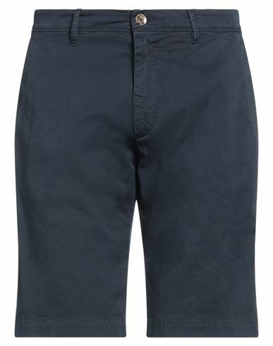 Officina 36 Man Shorts & Bermuda Shorts Midnight blue Cotton, Elastane Cover