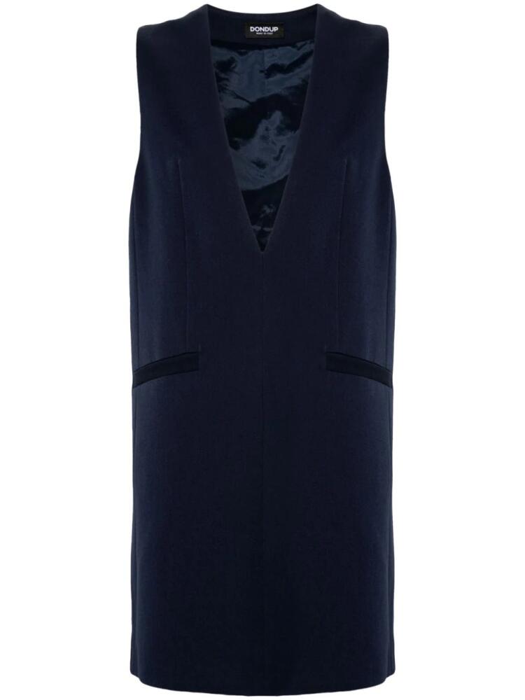 DONDUP shift mini dress - Blue Cover