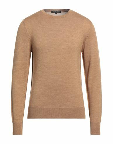 Brian Dales Man Sweater Camel Wool, Acrylic Cover