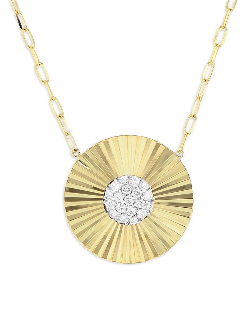 Phillips House 14K Yellow Gold & Rhodium Diamond Pave Aura Necklace, 16-18 Cover