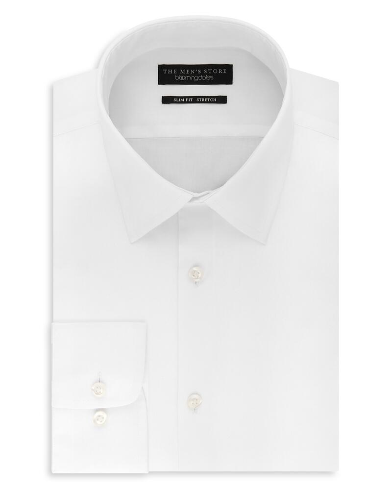 The Men's Store at Bloomingdale's Solid Stretch Slim Fit Dress Shirt - Exclusive Cover