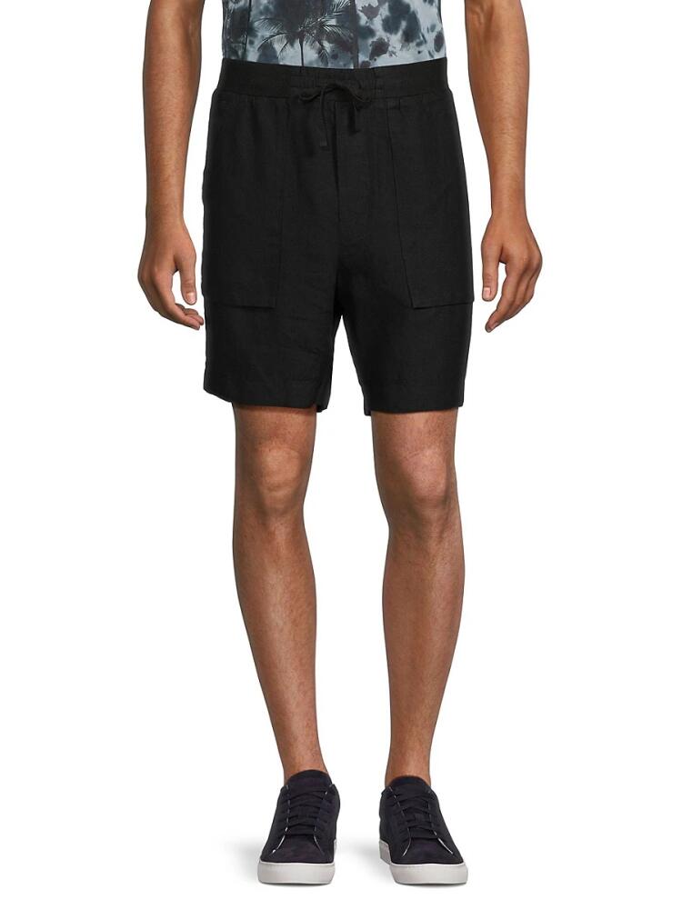 Vince Men's Solid Drawstring Shorts - Faded Black Cover