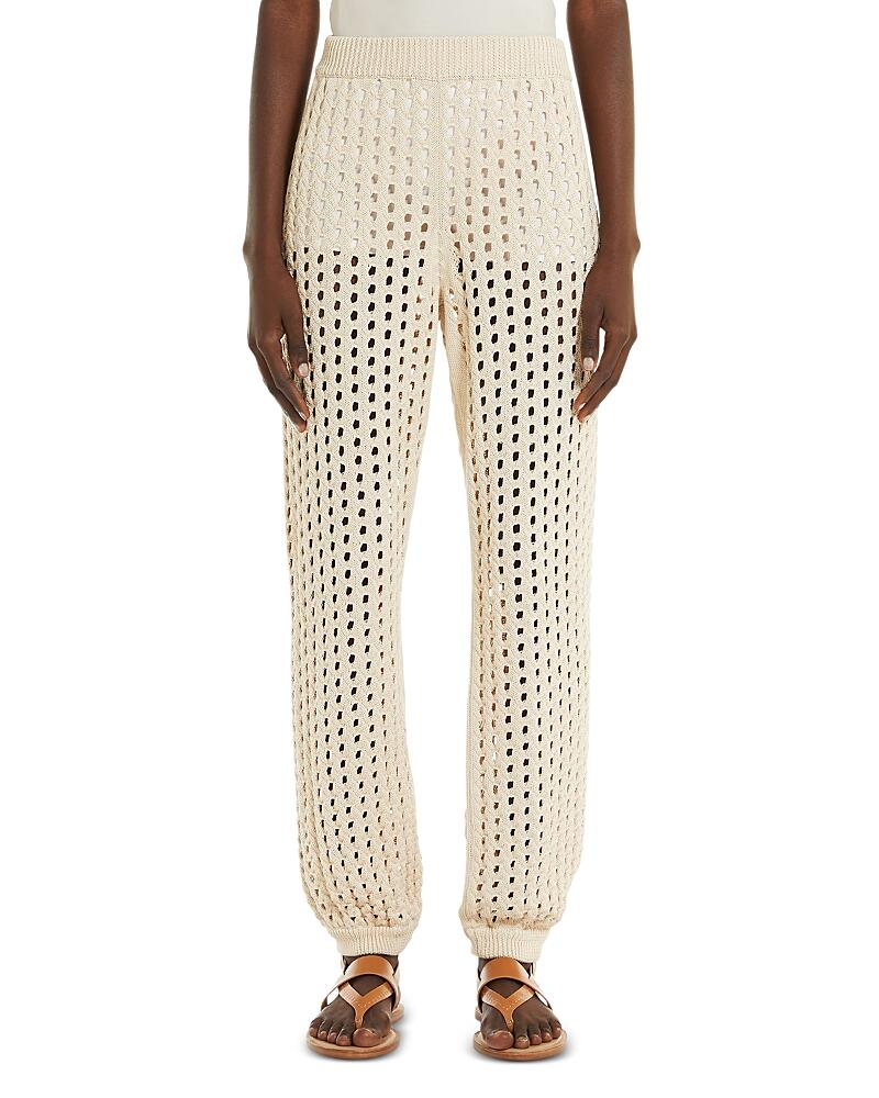 Max Mara Cecina Open Knit Jogger Pants Cover