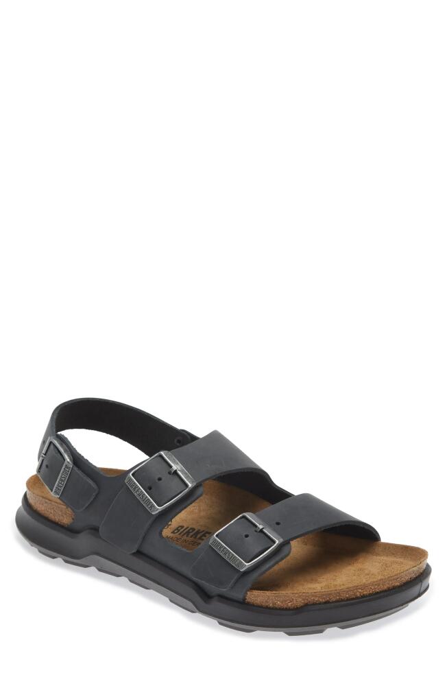 Birkenstock Milano Sandal in Black Cover