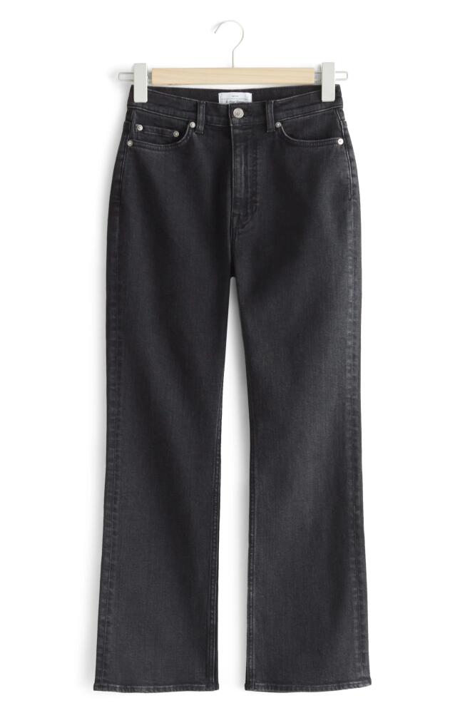 & Other Stories Flare Jeans in Archie Black Cover