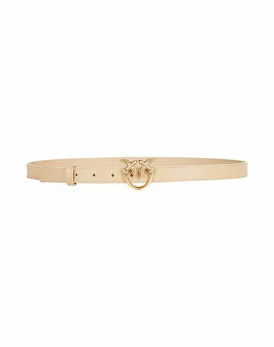 Pinko Woman Belt Beige Leather Cover