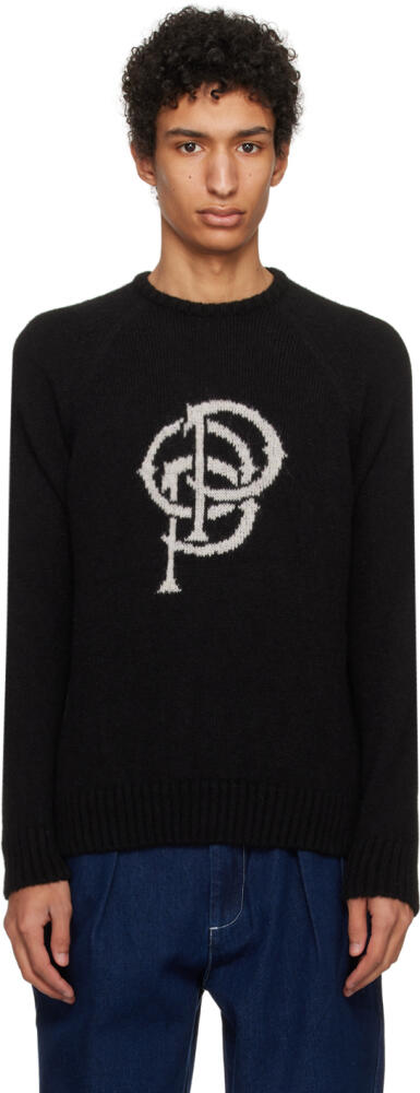 Pop Trading Company Black 'Pop' Initials Sweater Cover