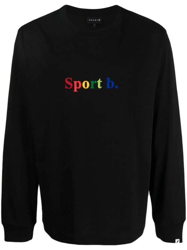 SPORT b. by agnès b. logo-print cotton T-shirt - Black Cover