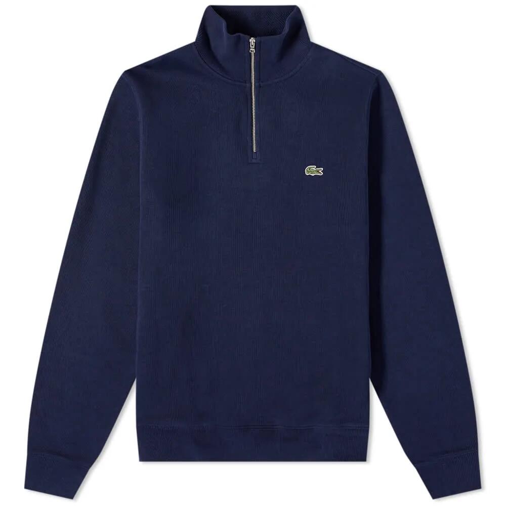 Lacoste Men's Half Zip Sweat in Navy Cover