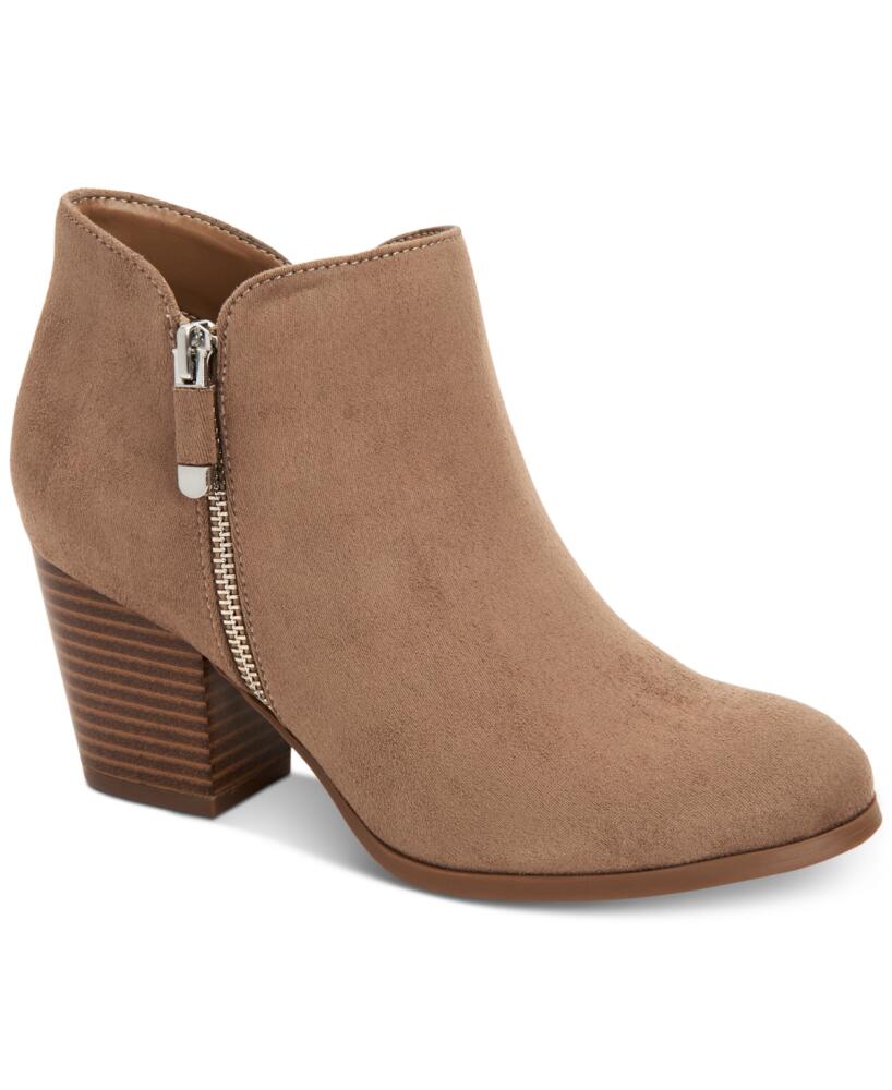 Style & Co Women's Masrinaa Ankle Booties, Created for Macy's - Taupe Cover