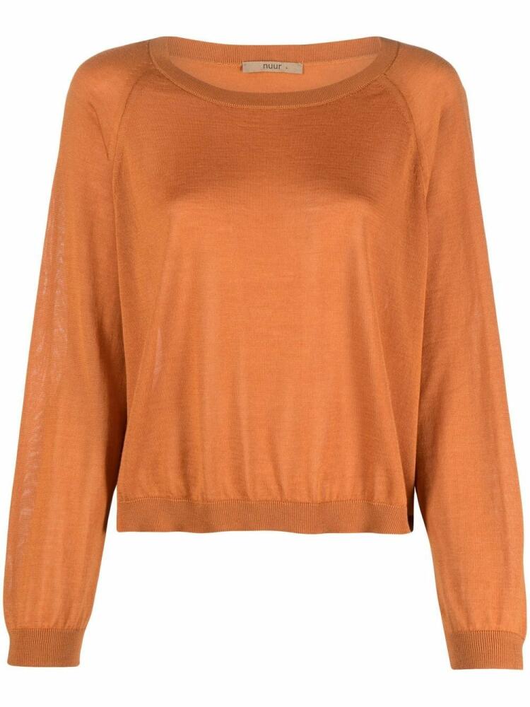 Nuur round-neck knit jumper - Orange Cover