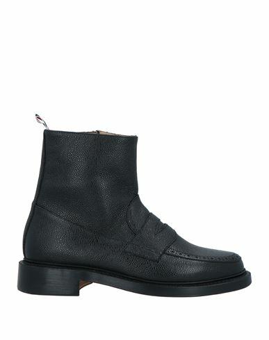 Thom Browne Man Ankle boots Black Soft Leather Cover