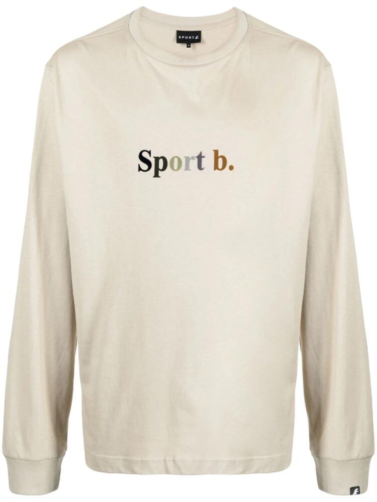 SPORT b. by agnès b. logo-print cotton T-shirt - Brown Cover