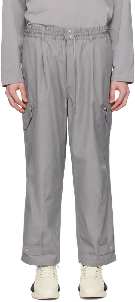 Y-3 Gray Workwear Cargo Pants Cover