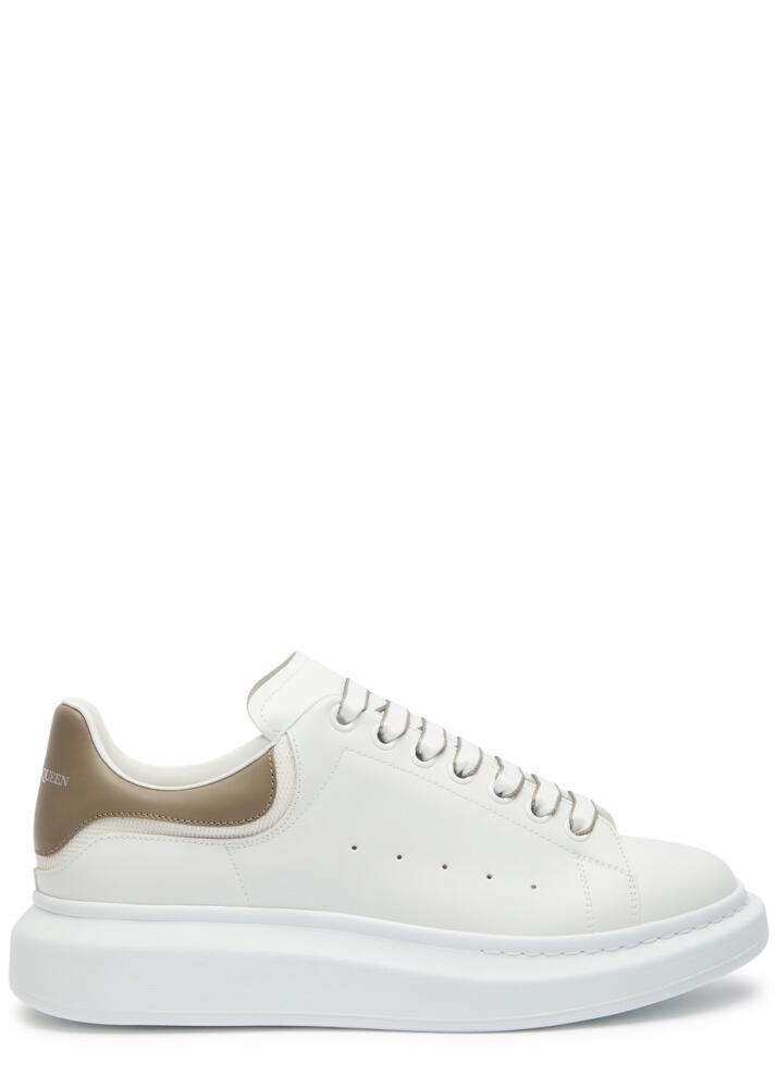 Alexander Mcqueen Oversized Panelled Leather Sneakers - White Cover