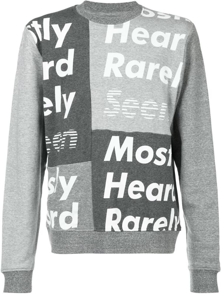 Mostly Heard Rarely Seen logo print sweatshirt - Grey Cover