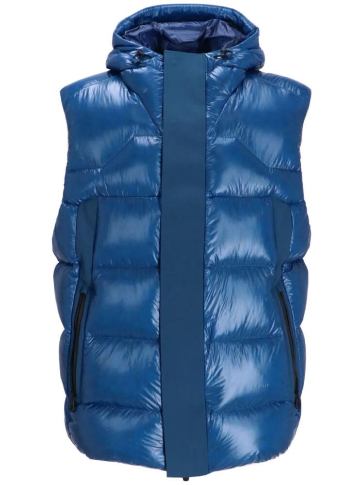 BOSS hooded gilet - Blue Cover