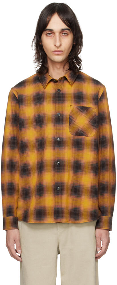 A.P.C. Yellow & Brown Trek Overshirt Cover