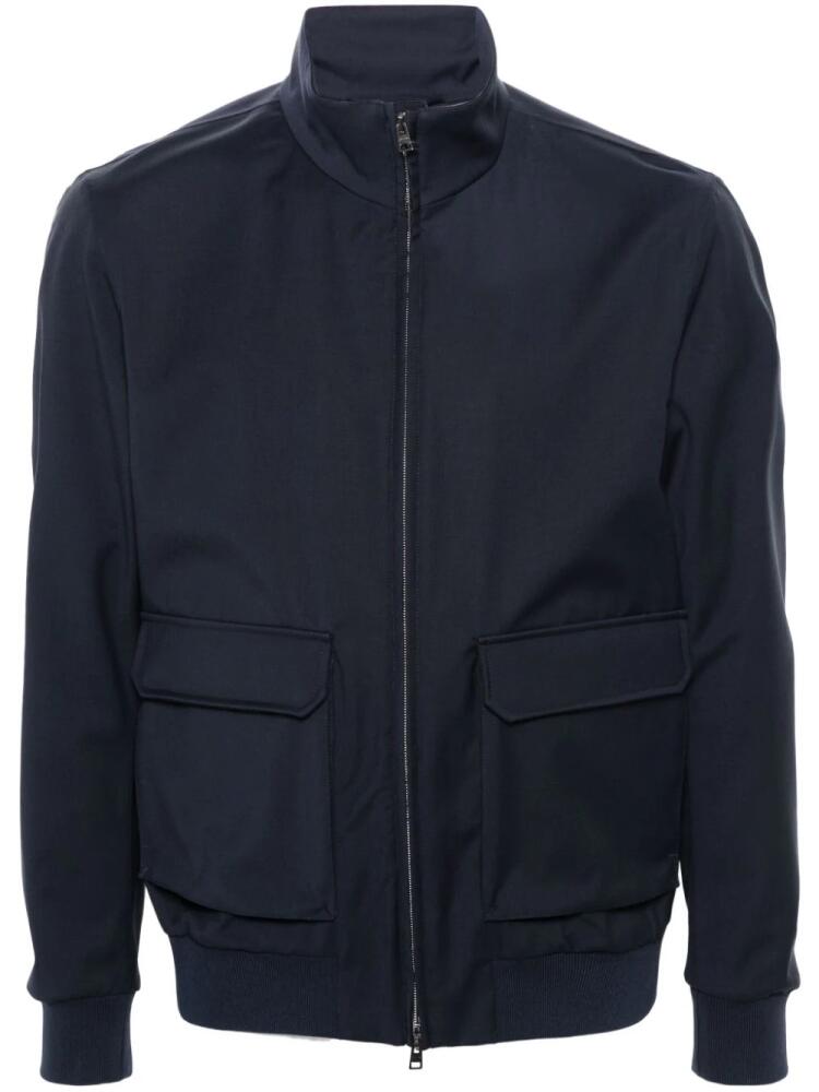 Herno virgin-wool bomber jacket - Blue Cover