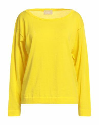 Drumohr Woman Sweater Yellow Cotton Cover