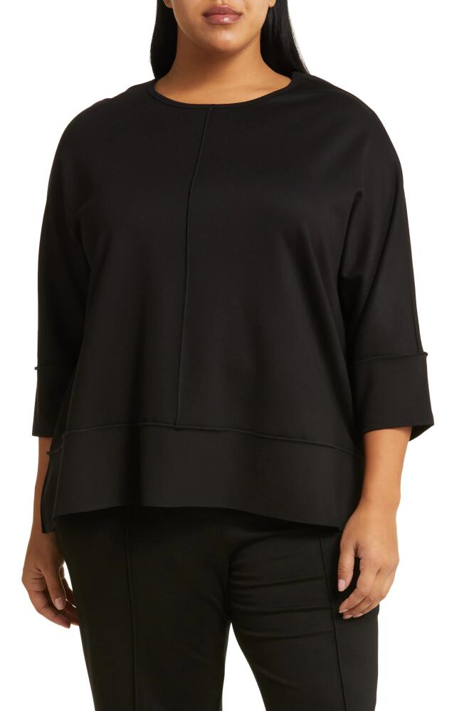 Jones New York Serenity Three Quarter Sleeve Knit Top in Jones Black Cover