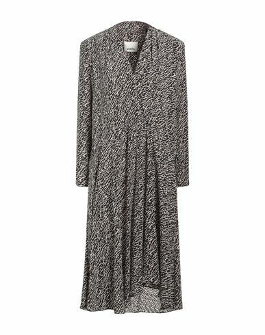 Isabel Marant Woman Midi dress Black Silk, Elastane Cover