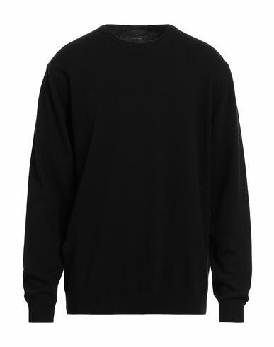 Daniele Fiesoli Man Sweater Black Wool, Cashmere Cover