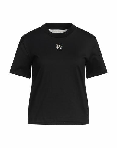 Palm Angels Woman T-shirt Black Cotton, Polyester Cover