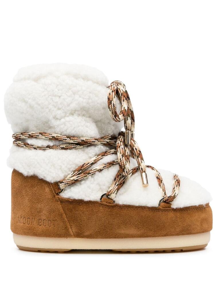 Moon Boot Icon Low shearling boots - Brown Cover