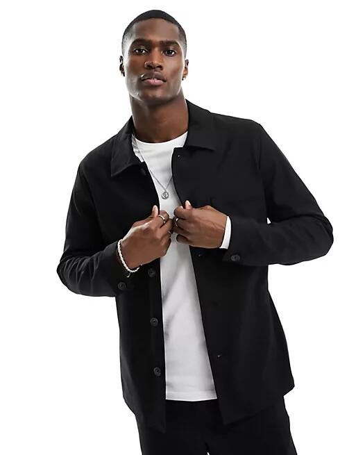 Selected Homme hybrid suit jacket in black Cover