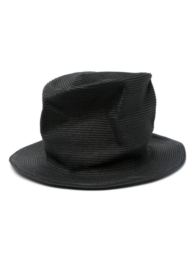 Yohji Yamamoto interwoven design trilby - Black Cover