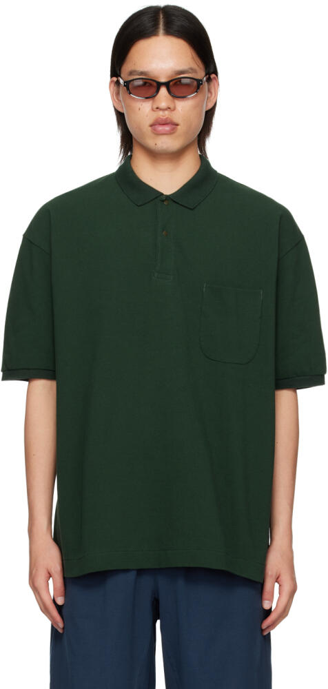 nanamica Green Press-Stud Polo Cover