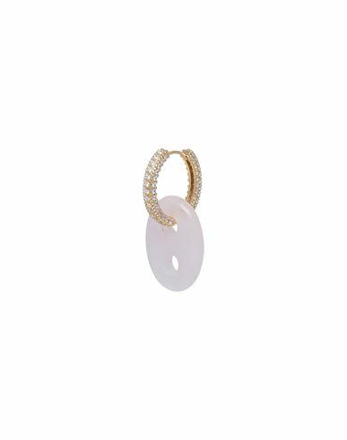 Crystal Haze Single Earring Pink Quartz, 750/1000 gold plated, Cubic zirconia Cover