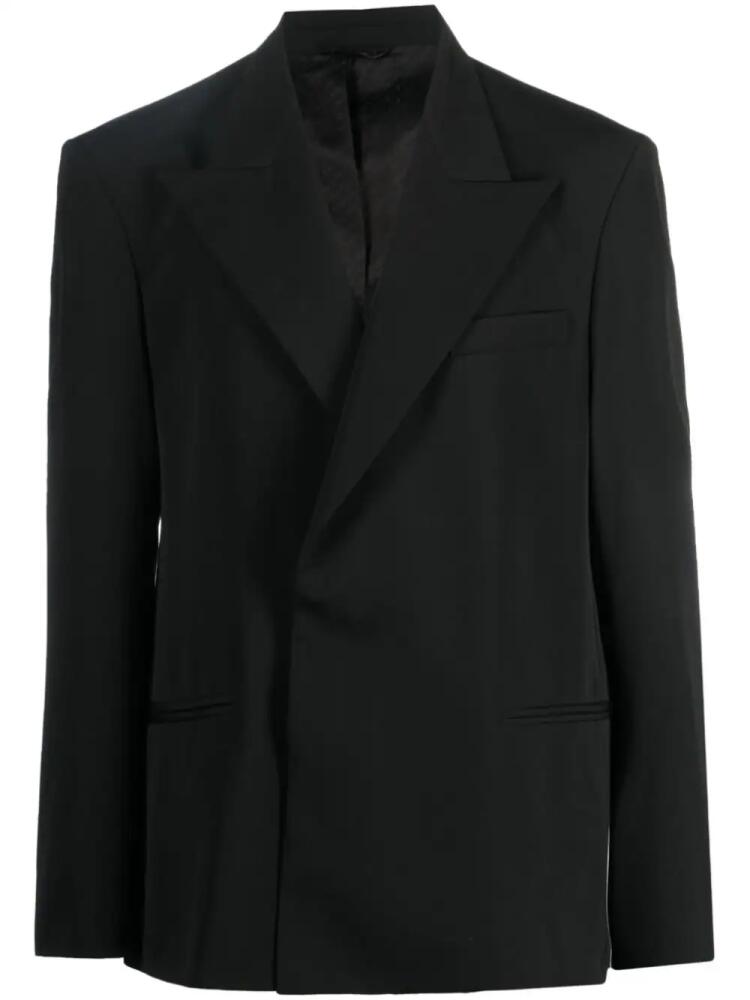 Acne Studios peak-lapel double-breasted balzer - Black Cover