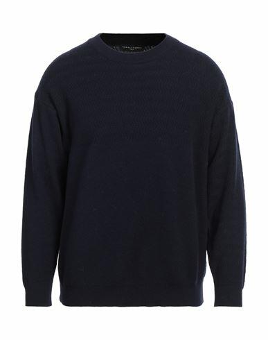 Daniele Fiesoli Man Sweater Midnight blue Merino Wool, Polyamide Cover