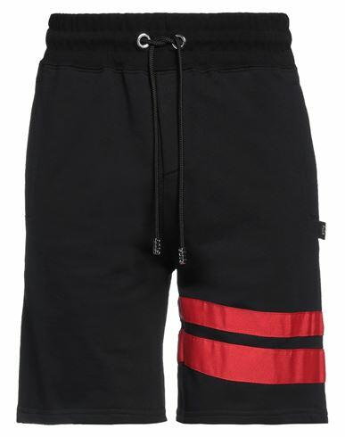 Gcds Man Shorts & Bermuda Shorts Black Cotton Cover