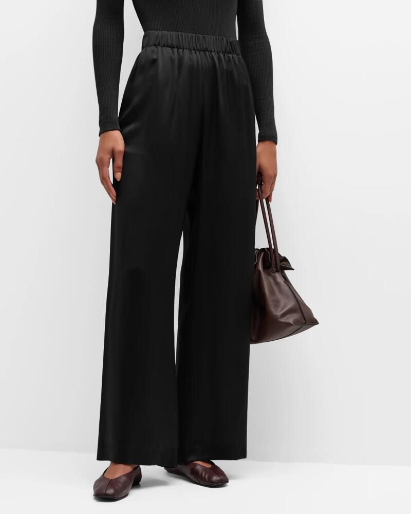 Sablyn Brynn Wide-Leg Silk Pants Cover