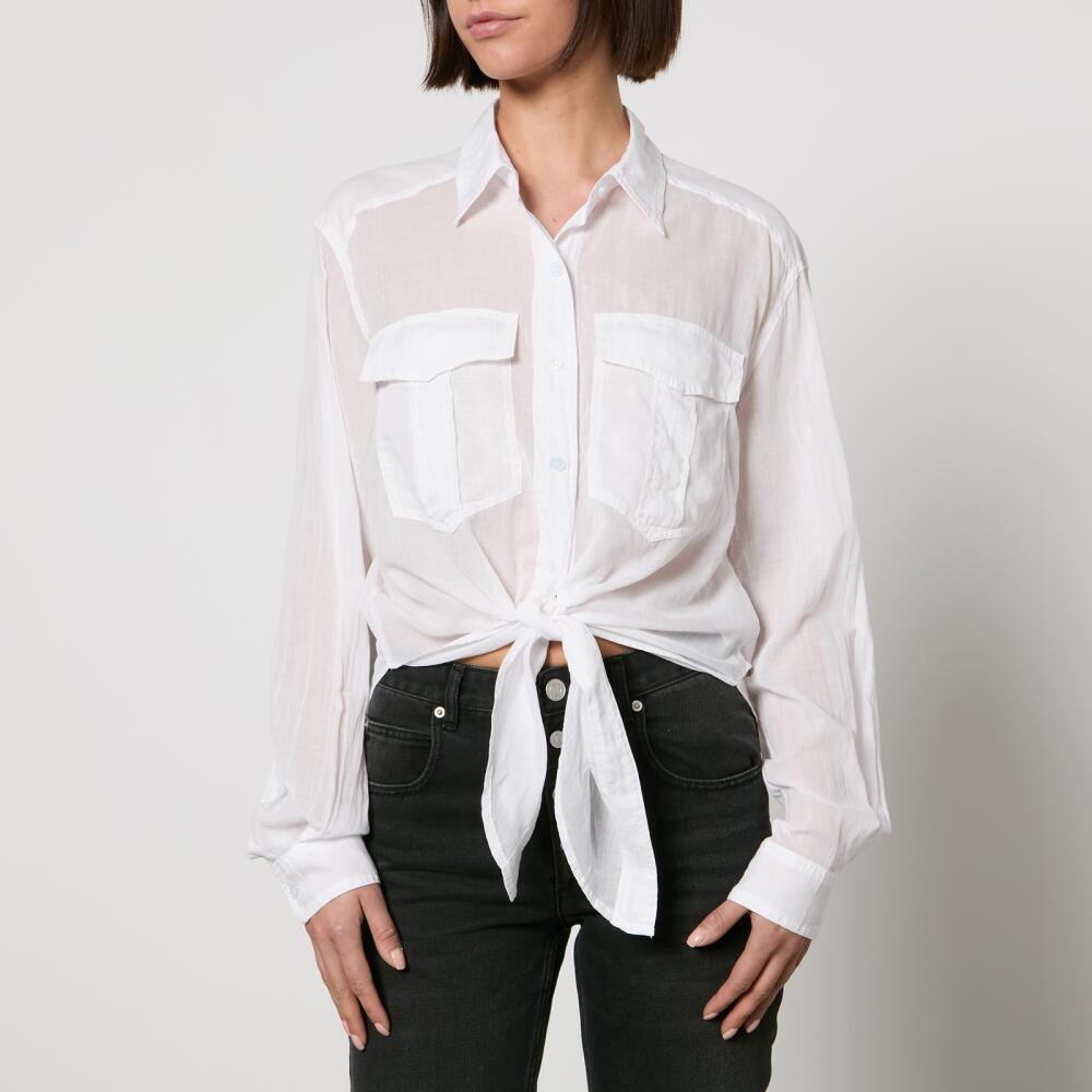 Marant Etoile Nath Cotton-Gauze Wrap Shirt Cover