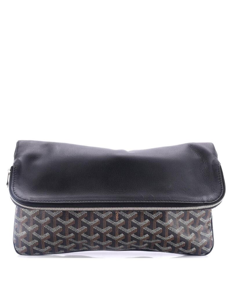 Pre-Owned Goyard Saint Marie Clutch Coated Canvas Cover