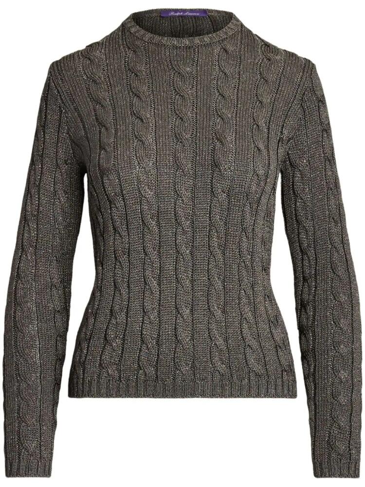 Ralph Lauren Collection cable-knit crew-neck jumper - Grey Cover