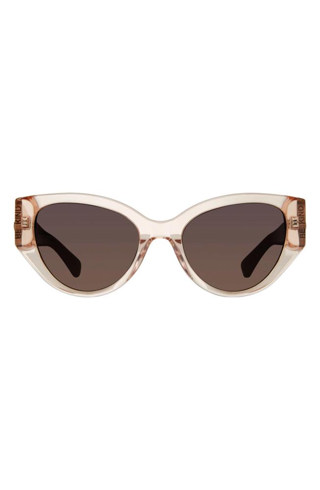 Kurt Geiger London Shoreditch 53mm Gradient Round Sunglasses in Light Pink/Brown Gradient Cover