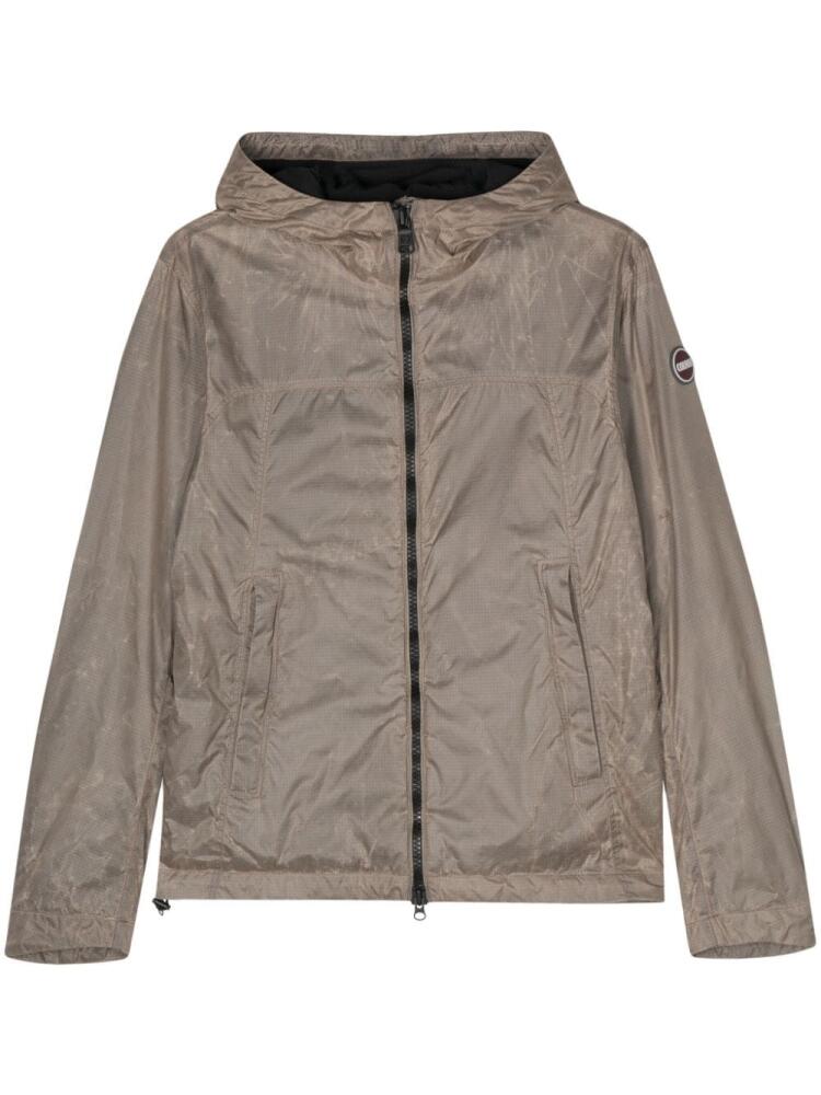 Colmar logo-patch hooded jacket - Neutrals Cover