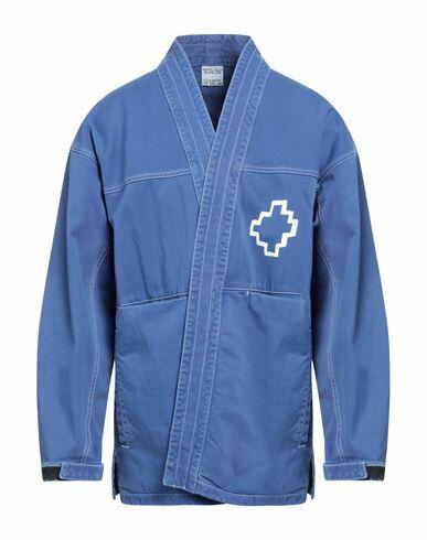 Marcelo Burlon Man Denim outerwear Azure Cotton Cover