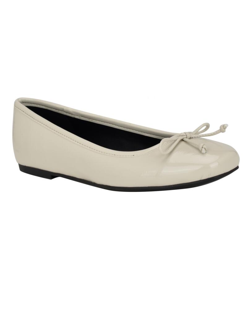 Calvin Klein Women's Bronte Slip-On Square Toe Dress Flats - Ivory Cover