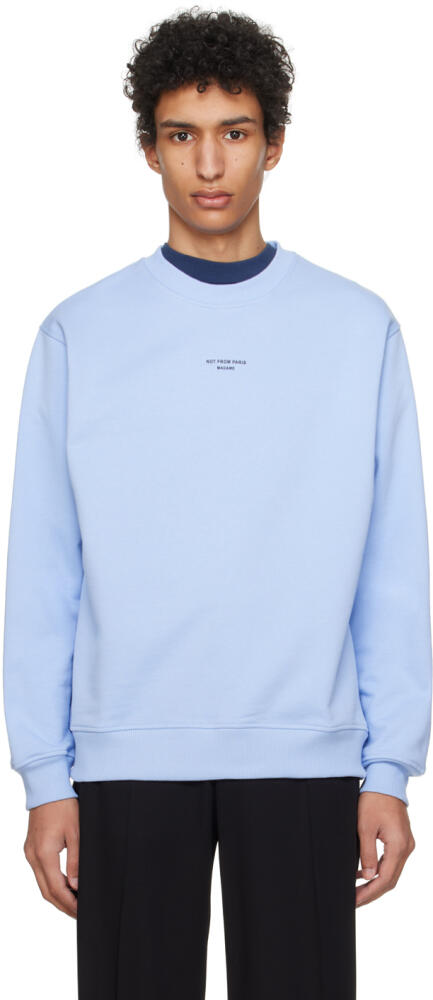 Drôle De Monsieur Blue 'Le Sweatshirt Slogan Classique' Sweatshirt Cover