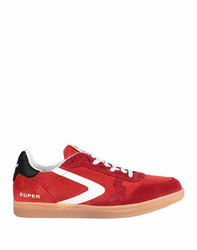 Valsport Man Sneakers Red Soft Leather Cover