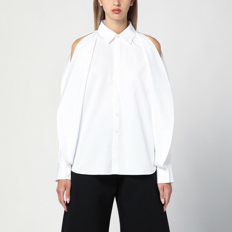 Alaïa White shirt with balloon sleeves Cover