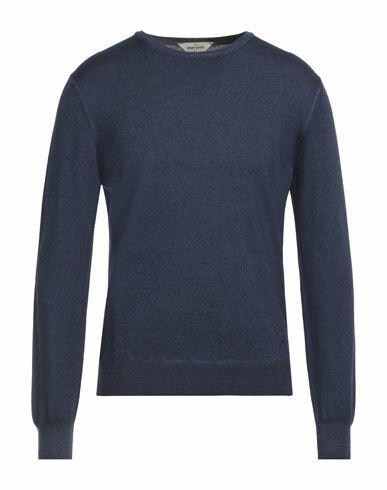 Gran Sasso Man Sweater Navy blue Virgin Wool, Cashmere Cover