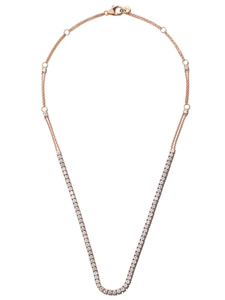 ALINKA 18kt rose gold RIVIERA diamond necklace Cover